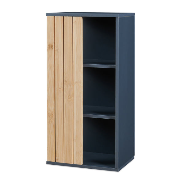 Dulap perete baie Svanes 60x30x20 cm gri inchis/natur [en.casa]