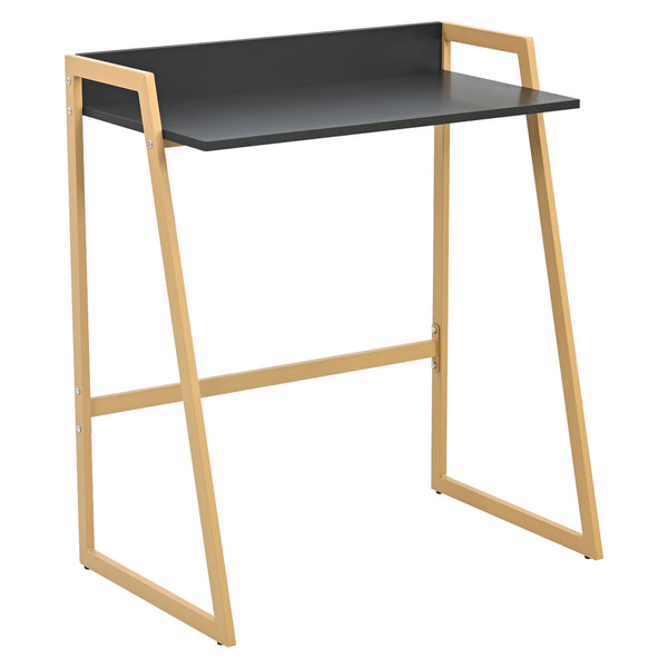 Birou Kuomi 84x73x47 cm Bej/Gri închis [en.casa]