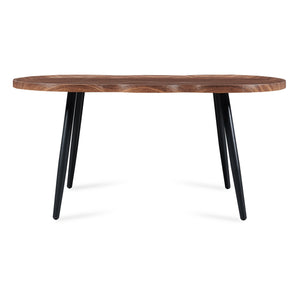 Masă de cafea Ken 100 x 60 x 47 cm aspect nuc [en.casa]