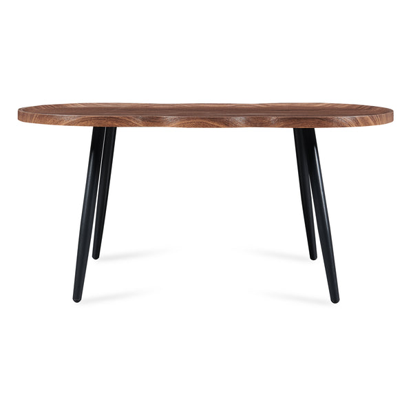 Masă de cafea Ken 100 x 60 x 47 cm aspect nuc [en.casa]
