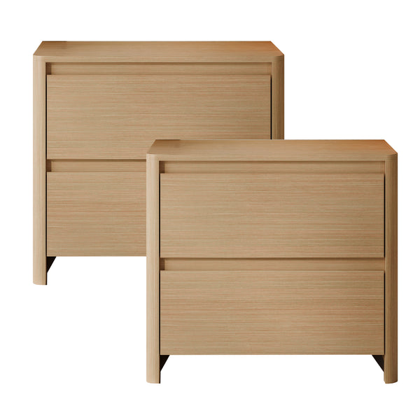 Noptiere Takranmaa set de 2 bucăți 54x60x40 cm aspect stejar [en.casa]