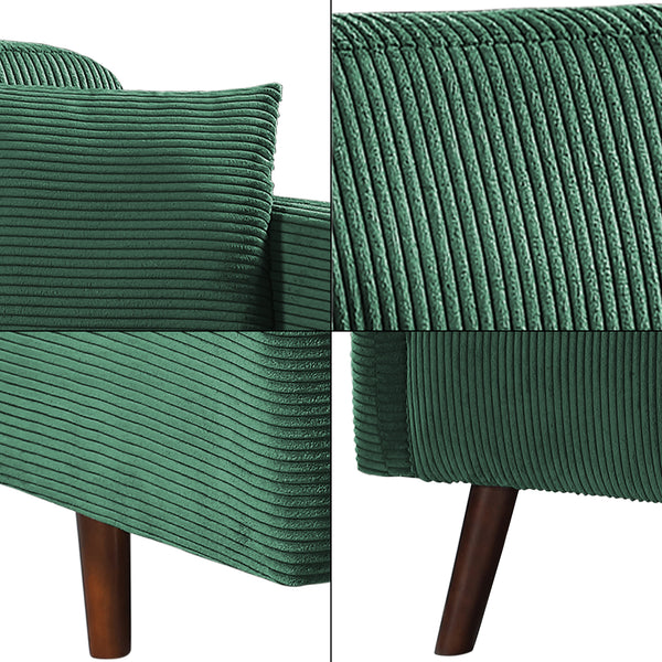 Canapea tapitata cu 2 perne Midt 132x70x80.5cm [en.casa]
