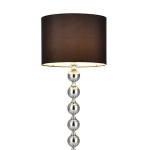 Lampa podea Spheric Black 1 x E 27 crom/negru [lux.pro]