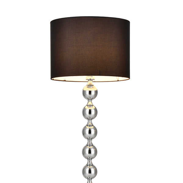 Lampa podea Spheric Black 1 x E 27 crom/negru [lux.pro]