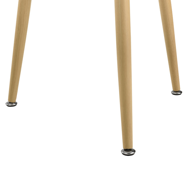 [en.casa]® Masa design rotund - ø 80 cm 3 persoane -  alba