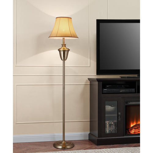 Lampa podea Madrid 1 x E 27  bej maro [lux.pro]