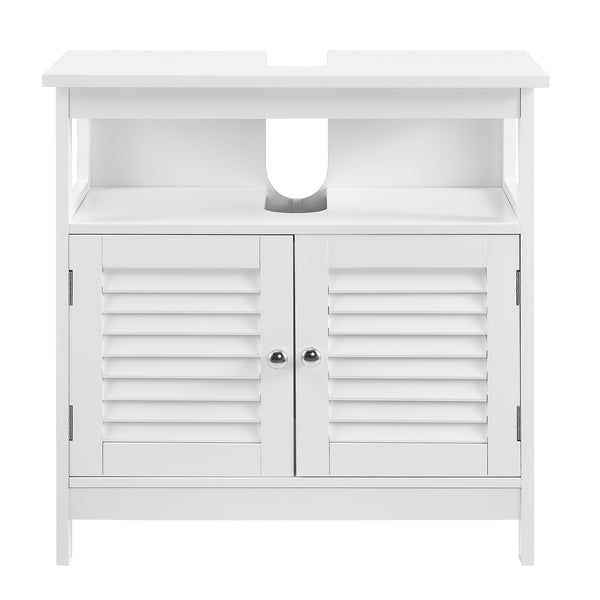 Dulap baie Dalia pentru chiuvete montabile pe blat 60 x 60 x 30 cm alb [en.casa]