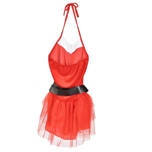 [en.casa]® Costum Craciunita, 64 x 50 cm, EUR 36-42, 100% poliester, alb/rosu