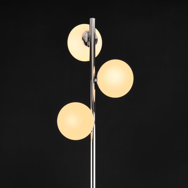 Lampa de podea Gent 154 cm 3 x E14 max. 40W crom alb [lux.pro] 