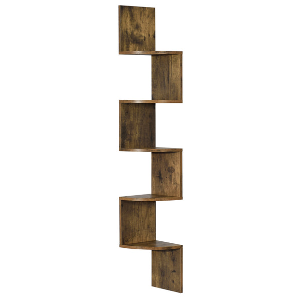 Raft decor de colt HTRW-8279 zig-zag montabil perete  [en.casa]