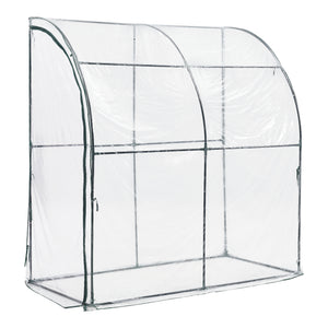 Sera gradina Juta 100 x 200 x 215 cm otel/PVC [en.casa]