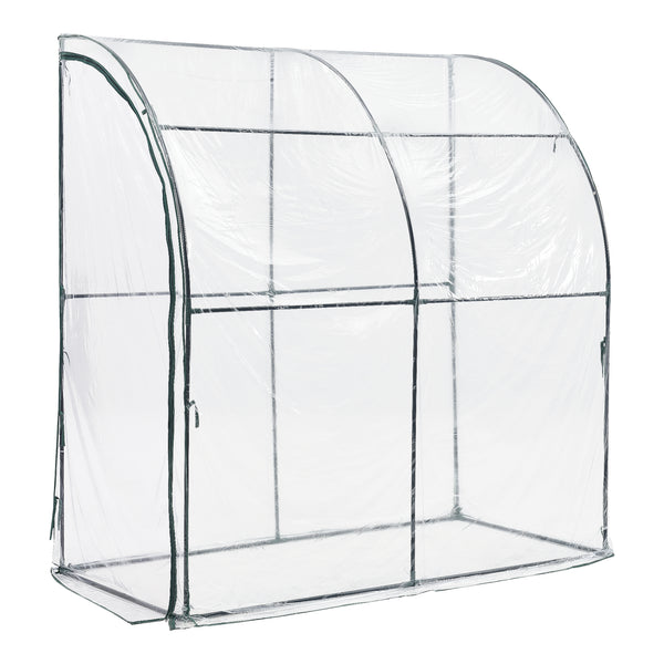 Sera gradina Juta 100 x 200 x 215 cm otel/PVC [en.casa]