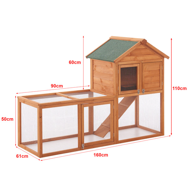 Cusca animale mici Kelkheim 110 x 160 x 61 cm lemn brad [en.casa]