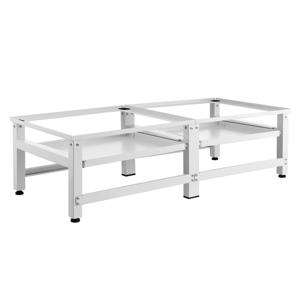 Suport dublu pentru masina spalat Bothel fiecare cu cate 1 raft extensibil [en.casa]