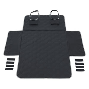 Husa auto protectie transport caini Wolverhampton 185 x 171 cm poliester negru [en.casa]