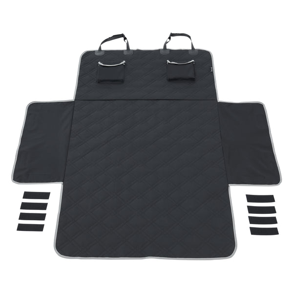 Husa auto protectie transport caini Wolverhampton 185 x 171 cm poliester negru [en.casa]