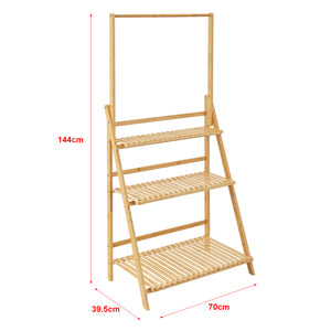 Suport flori Brando bambus tip scara [en.casa]