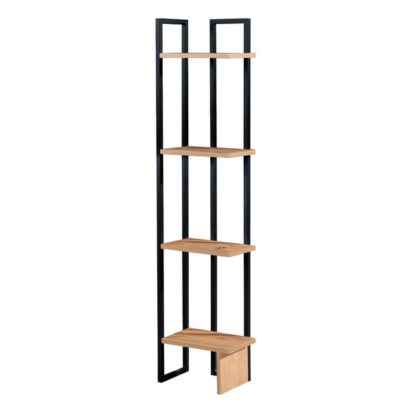 Raft de sine statator Bjergsted 150x36x21cm negru/efect nuc [en.casa]