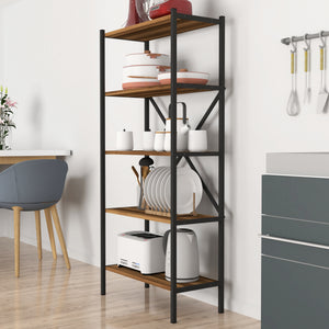 Raft de sine statator Tomelilla 160x66x34cm metal pal antracit nuc [en.casa]
