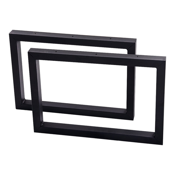 Cadru de masă Lunderskov set de 2 bucăți oțel 35x50cm negru [en.casa]