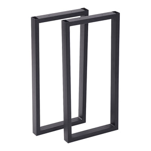 Set 2 buc picior masa Møldrup 56x27cm otel negru mat [en.casa]
