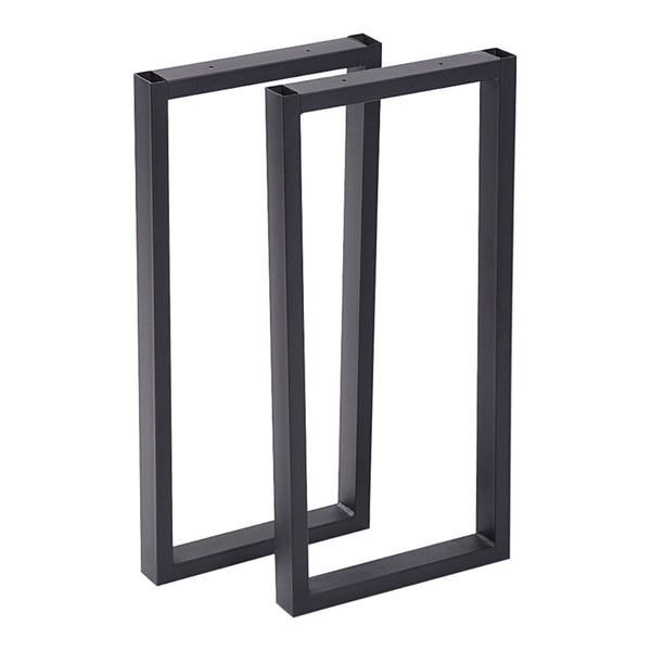 Set 2 buc picior masa Møldrup 56x27cm otel negru mat [en.casa]