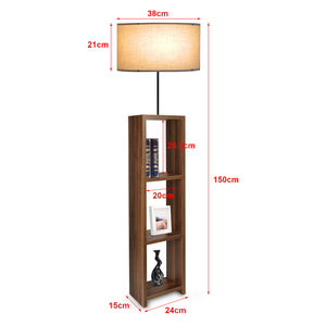 Lampa de podea Redditch 150 cm,1 x E27, max 20W cu raft depozitare [lux.pro]