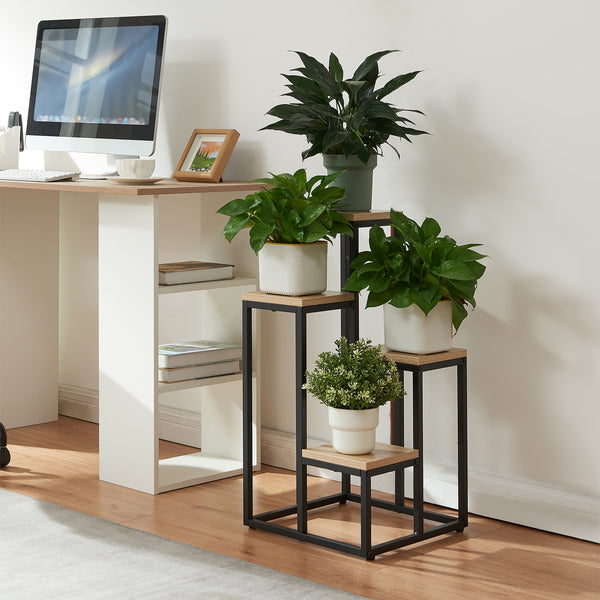 Suport plante cu 4 rafturi inaltimi diferite Ameland 67x34x34 [en.casa]