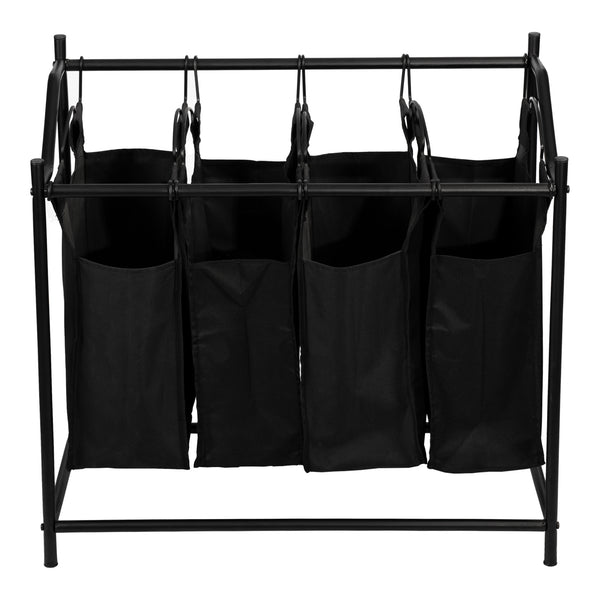 Cos pentru rufe Vamdrup 75 x 78 x 40 cm cu 4 saci colectori [en.casa]