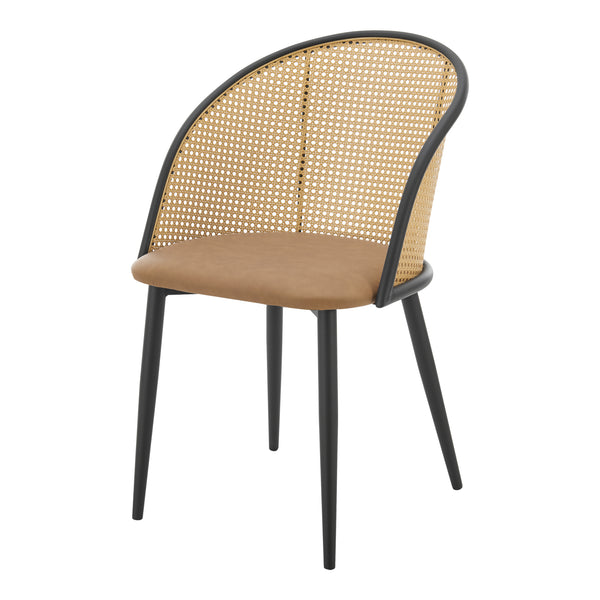 Scaun de sufragerie Gagnef set de 2 maro / negru [en.casa]