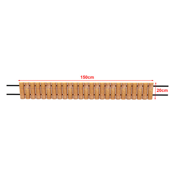 Palisadă Rotta 150x20 cm Natur [en.casa]