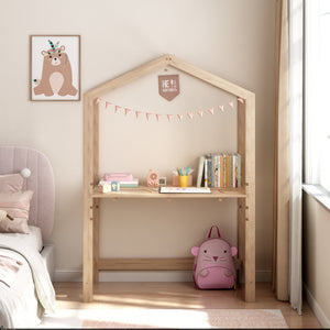 Birou pentru copii Suså 110x50x160cm lemn de pin [en.casa]