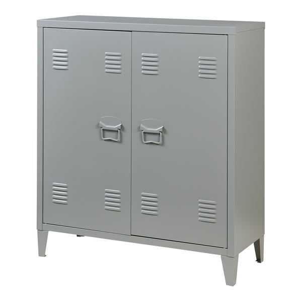 Dulap metalic Oripää - 90x80x33cm - Gri închis
