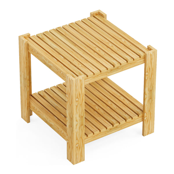 Masuta cafea Malax 54x54x45cm lemn natur [en.casa]