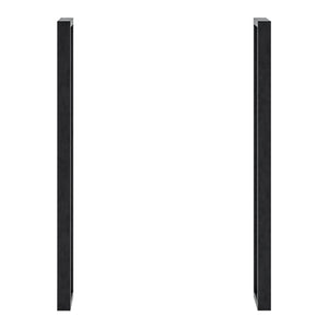Set 2 buc picioare masa Kauniainen 87x27x4cm otel negru [en.casa]