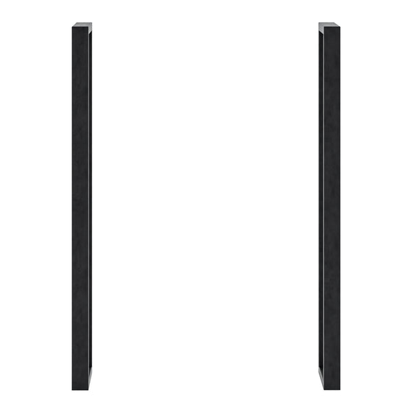 Set 2 buc picioare masa Kauniainen 87x27x4cm otel negru [en.casa]