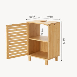 Dulap sub chiuveta Iveland 60x40x30cm bambus [en.casa]