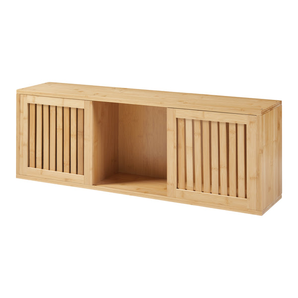 Raft perete Grums  92,5x20x33cm bambus [en.casa]