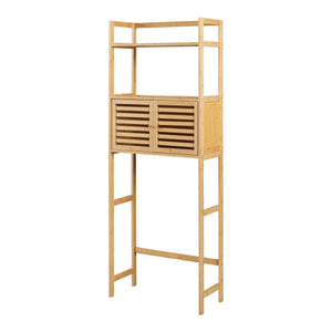 Raft baie de sine statator deasupra WC Haugesund 157.5x60x25.5cm bambus [en.casa]