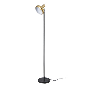 Lampadar Namsos 156cm 1x E27 60W metal negru/auriu [lux.pro]