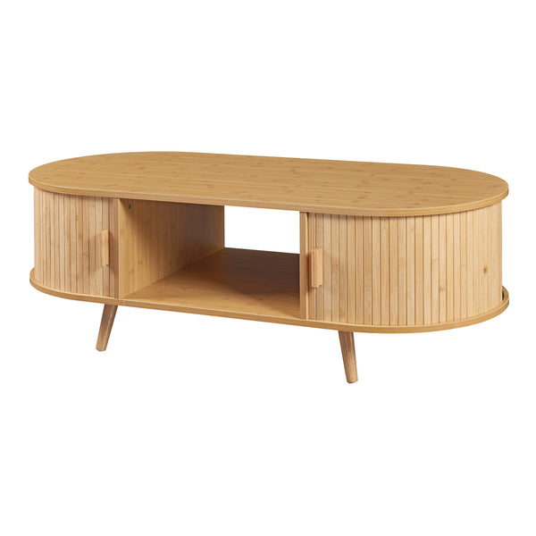 Masuta cafea Nordkapp 120x55x40cm natur [en.casa]