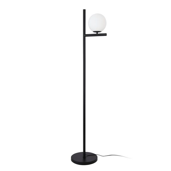 Lampa de podea Aberdaron 154 cm 1 x E27 60W alb negru [lux.pro]