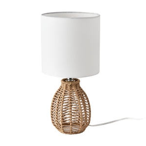 Lampa de masa Alfreton bej/crom/alb [lux.pro]