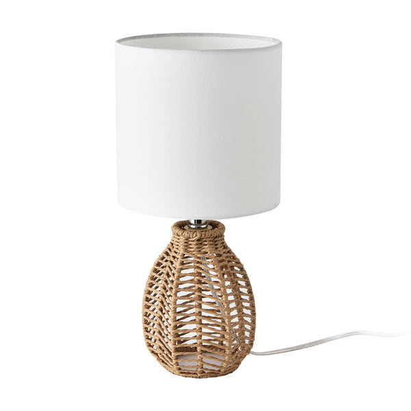 Lampa de masa Alfreton bej/crom/alb [lux.pro]