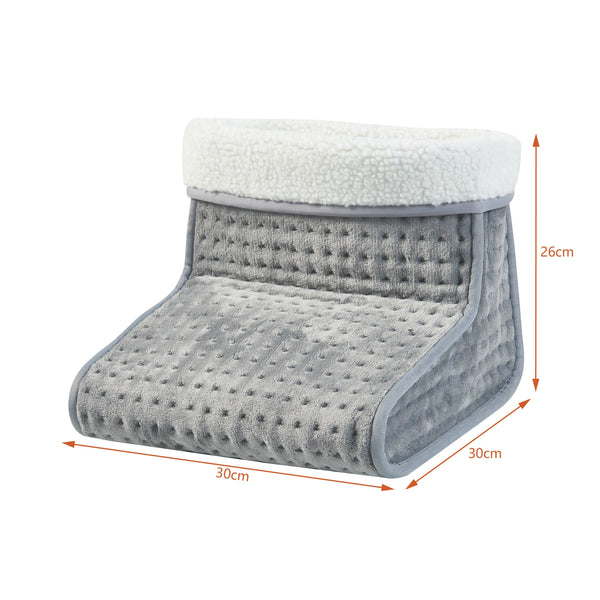 Incalzitor electric picioare Bari 26x30x30cm gri cu controler [en.casa]