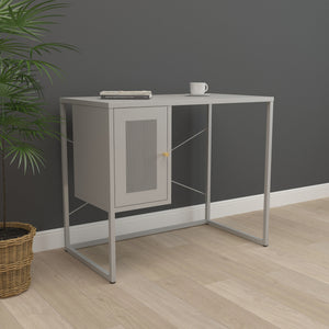 Birou Sund 75x100x50cm otel gri [en.casa]
