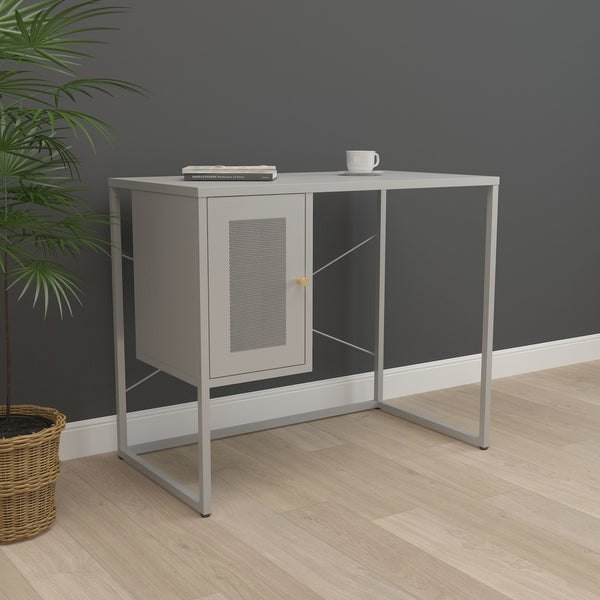 Birou Sund 75x100x50cm otel gri [en.casa]