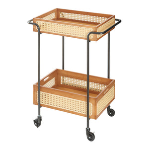 Carucior servire la masa Tervola 80,5x61x39cm metal negru [en.casa]