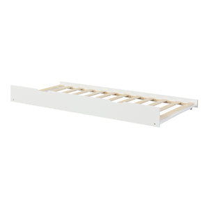 Pat mobil pe roti Ydre 197x94x22cm 120kg brad alb [en.casa]