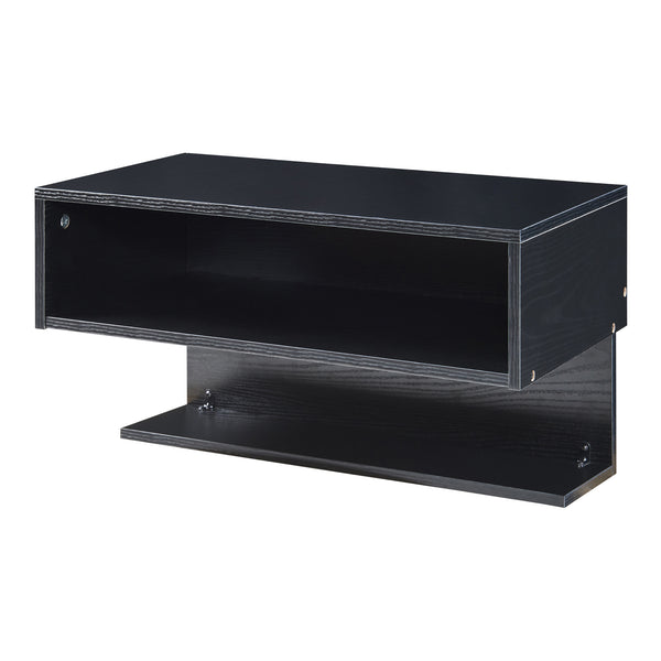 Raft perete Gauldal 56,5x30x31,5cm pal negru [en.casa]